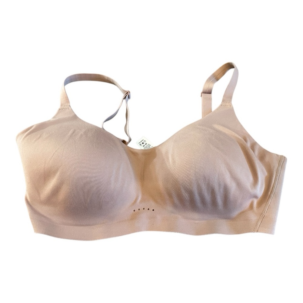 Nike Seamless Nude Bra dri-fit large c-e alate minimalist light support ath bra